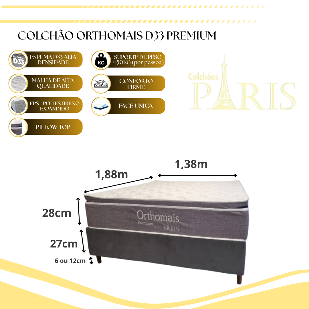 Foto 6 de Colchão Orthomais D33 Premium